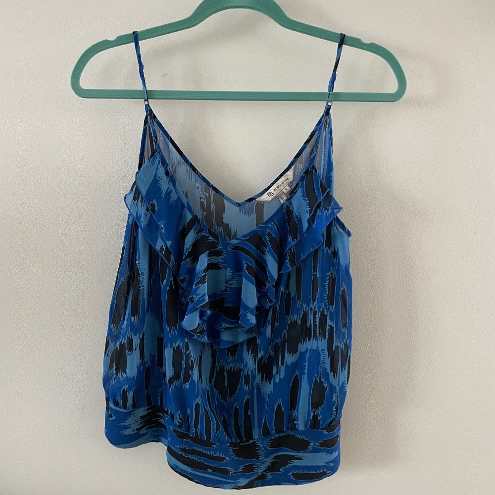 BCBG Sheer Chiffon Tank